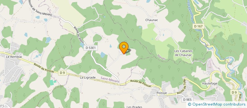 localisation de l'entreprise MONSIEUR STEPHANE CHARBONNEL  SAINT-MEXANT