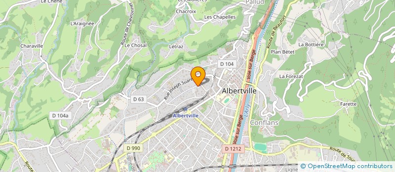 localisation de l'entreprise MONSIEUR STEPHANE CHARON  ALBERTVILLE