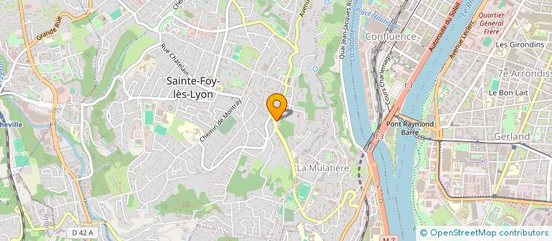 localisation de l'entreprise MONSIEUR STEPHANE CHARPE  SAINTE-FOY-LES-LYON