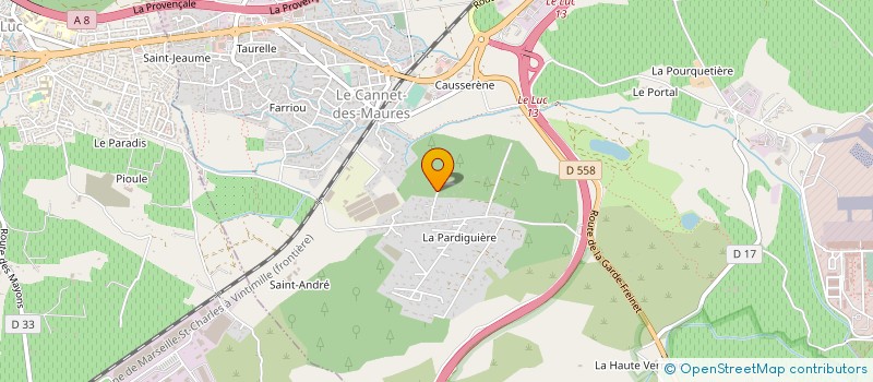 localisation de l'entreprise MONSIEUR STEPHANE CHARPIOT à LE CANNET-DES-MAURES