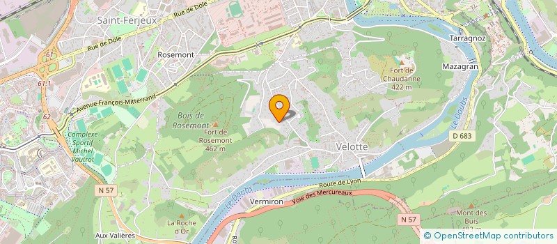 localisation de l'entreprise MONSIEUR STEPHANE CHARPIOT  BESANCON