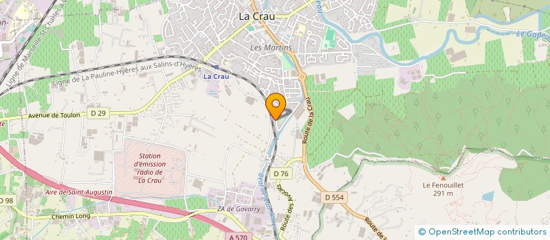 localisation de l'entreprise MONSIEUR STEPHANE CHARRAIX  LA CRAU