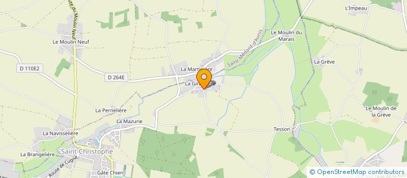 localisation de l'entreprise MONSIEUR STEPHANE CHARRIER  SAINT-CHRISTOPHE