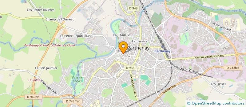 localisation de l'entreprise MONSIEUR STEPHANE CHARRIER à PARTHENAY