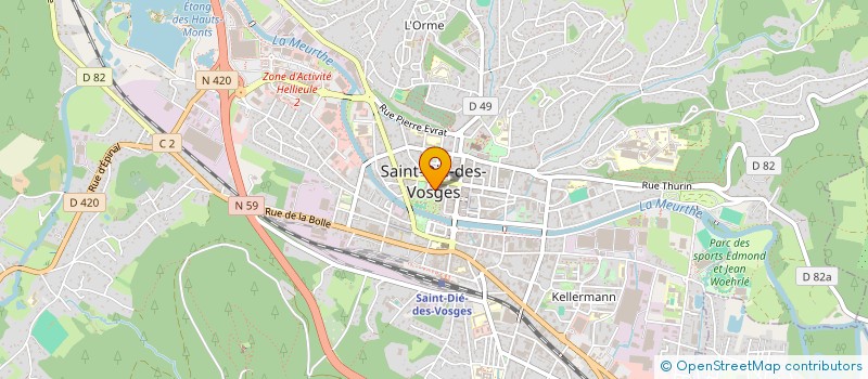 localisation de l'entreprise MONSIEUR STEPHANE CHASSARD  SAINT-DIE-DES-VOSGES