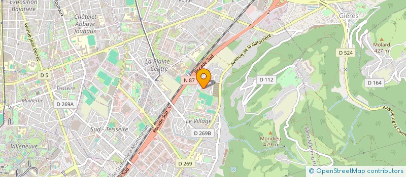 localisation de l'entreprise MONSIEUR STEPHANE CHATAIN  SAINT-MARTIN-D'HERES