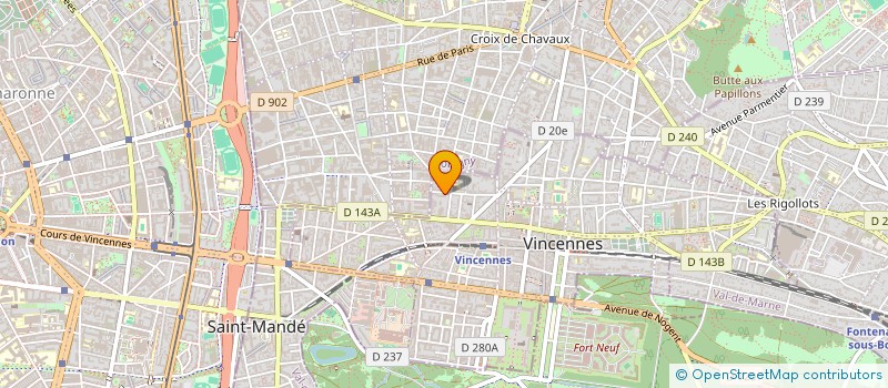 localisation de l'entreprise MONSIEUR STEPHANE CHATELAIN à VINCENNES