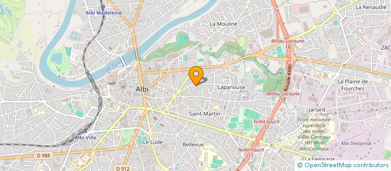 localisation de l'entreprise MONSIEUR STEPHANE CHAUSSIN à ALBI