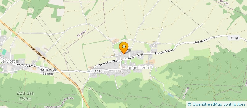 localisation de l'entreprise MONSIEUR STEPHANE CHAVANT  LONGECHENAL