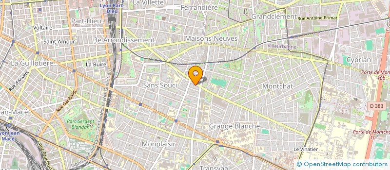 localisation de l'entreprise MONSIEUR STEPHANE CHAZAL  LYON