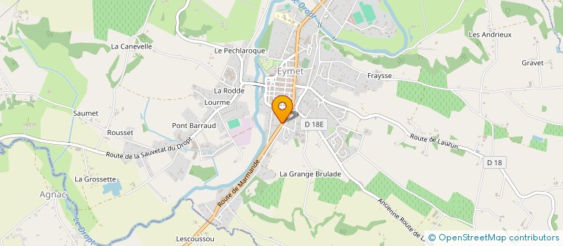 localisation de l'entreprise MONSIEUR STEPHANE CHEVALIER  EYMET