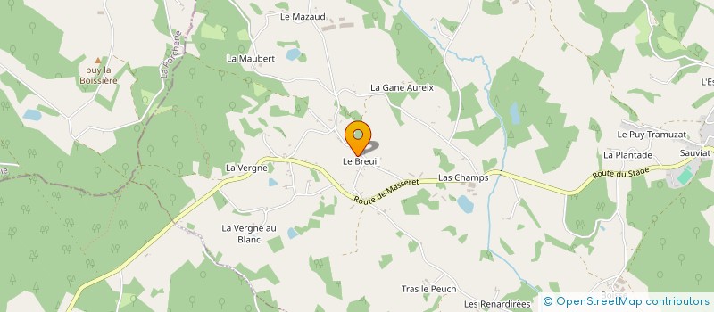 localisation de l'entreprise MONSIEUR STEPHANE CHEZE  MEILHARDS