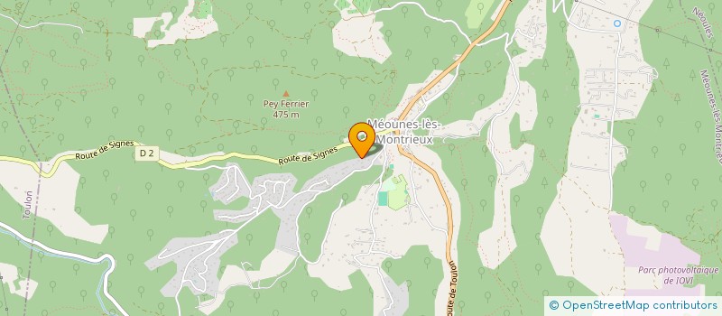 localisation de l'entreprise MONSIEUR STEPHANE CHIOTTI  MEOUNES-LES-MONTRIEUX