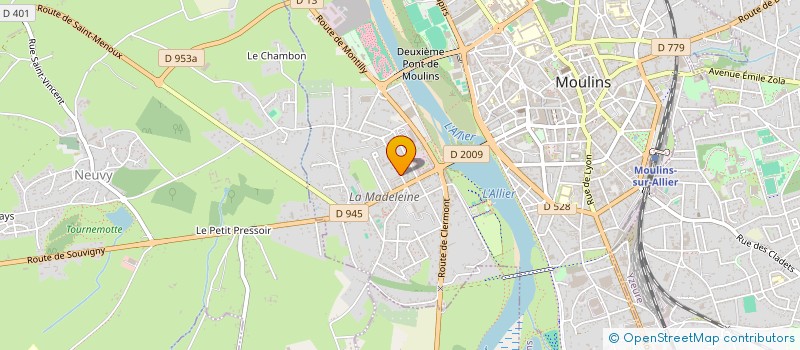 localisation de l'entreprise MONSIEUR STEPHANE CHOLLET  MOULINS