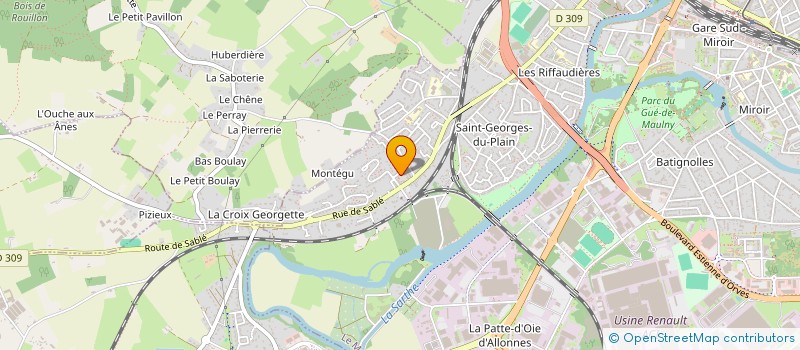 localisation de l'entreprise MONSIEUR STEPHANE CHOPIN  LE MANS