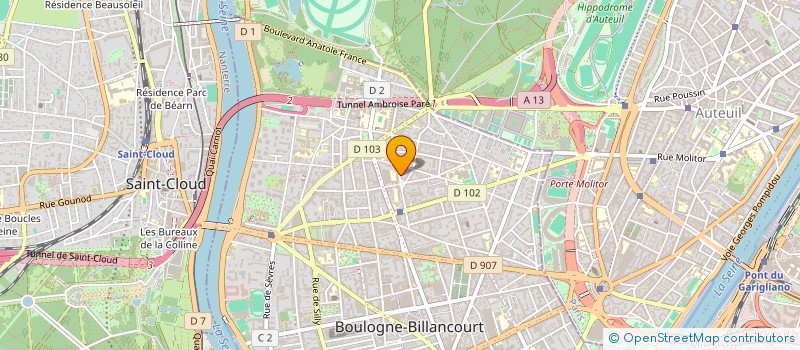 localisation de l'entreprise MONSIEUR STEPHANE CHOPP à BOULOGNE-BILLANCOURT