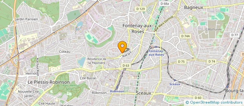 localisation de l'entreprise MONSIEUR STEPHANE CICERONE à FONTENAY-AUX-ROSES