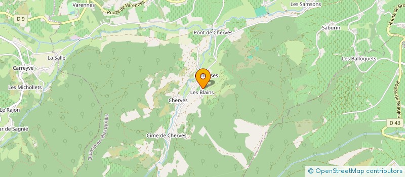 localisation de l'entreprise MONSIEUR STEPHANE CIMETIERE  QUINCIE-EN-BEAUJOLAIS