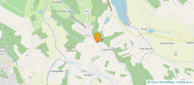 localisation de l'entreprise MONSIEUR STEPHANE CLAMENS  LEOJAC