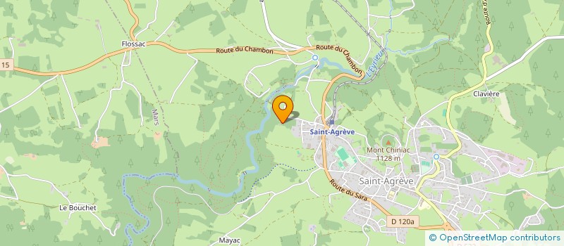 localisation de l'entreprise MONSIEUR STEPHANE CLARET  SAINT-AGREVE