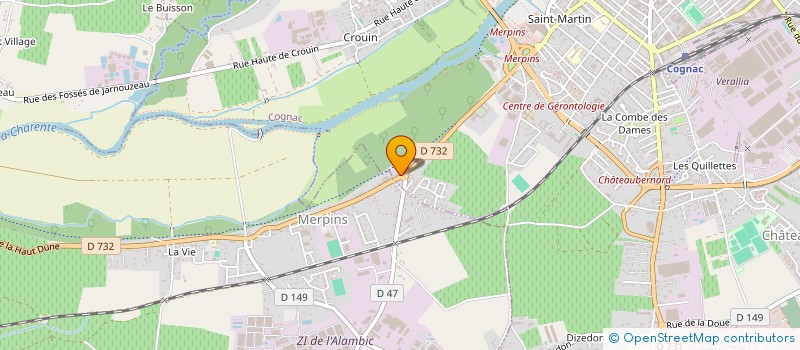 localisation de l'entreprise MONSIEUR STEPHANE CLASTRES à COGNAC