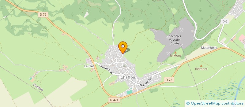 localisation de l'entreprise MONSIEUR STEPHANE CLAUDET  CHAFFOIS