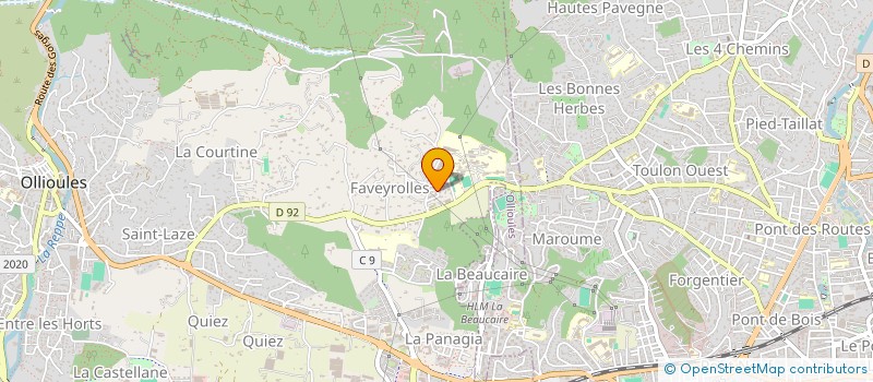localisation de l'entreprise MONSIEUR STEPHANE CLAUZON à OLLIOULES