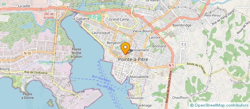 localisation de l'entreprise MONSIEUR STEPHANE CLODION à POINTE A PITRE