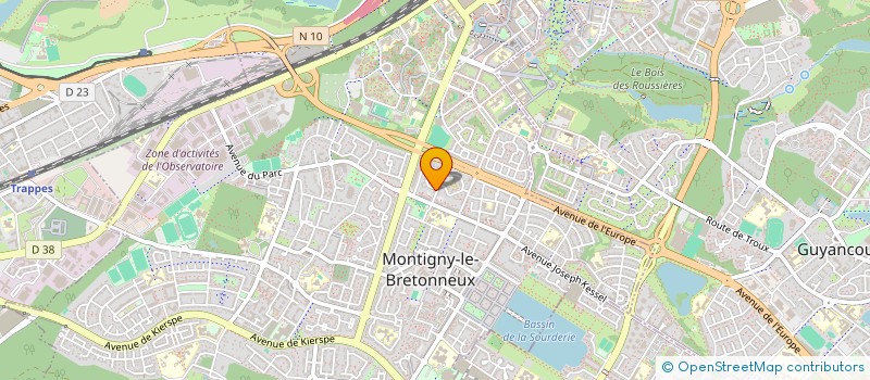 localisation de l'entreprise MONSIEUR STEPHANE COGNEE  MONTIGNY-LE-BRETONNEUX