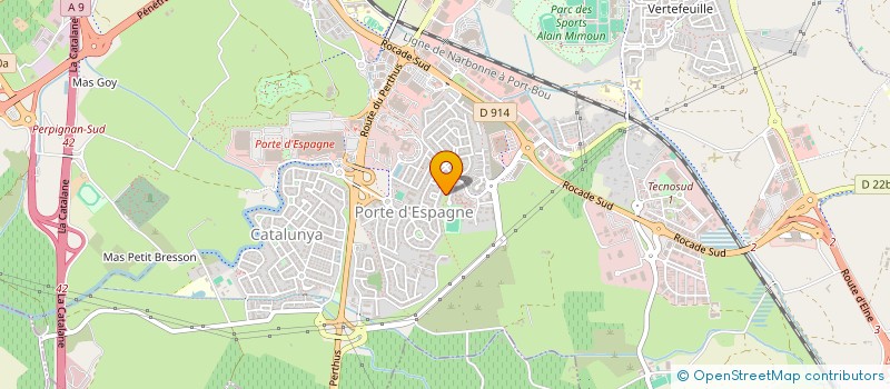 localisation de l'entreprise MONSIEUR STEPHANE COIGNET  PERPIGNAN