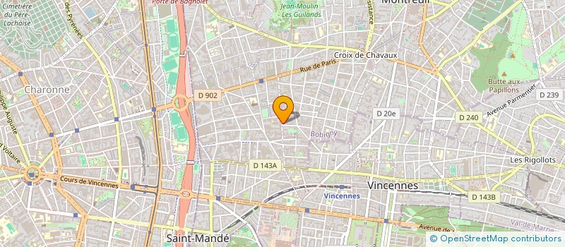 localisation de l'entreprise MONSIEUR STEPHANE COJOT GOLDBERG à MONTREUIL