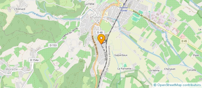 localisation de l'entreprise MONSIEUR STEPHANE COLIN  TULLINS