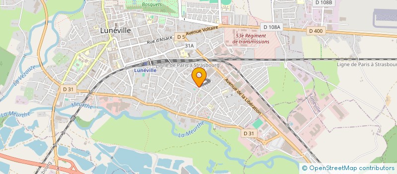 localisation de l'entreprise MONSIEUR STEPHANE COLIN à LUNEVILLE