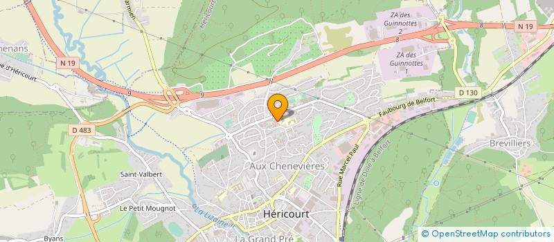 localisation de l'entreprise MONSIEUR STEPHANE COLLERY  HERICOURT