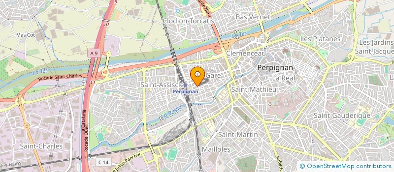 localisation de l'entreprise MONSIEUR STEPHANE COLLIN  PERPIGNAN