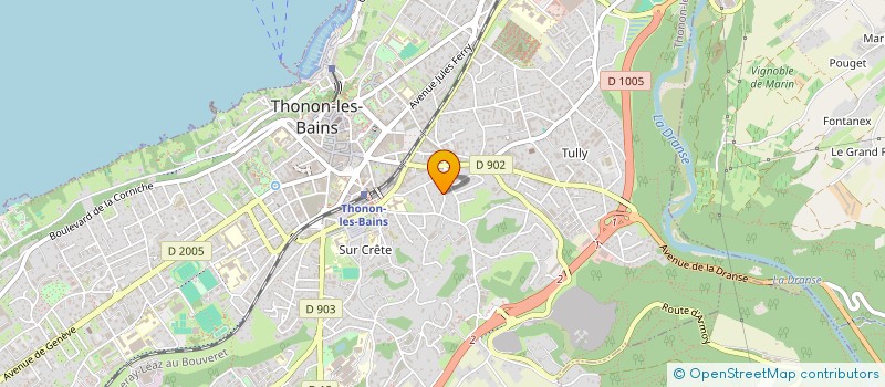 localisation de l'entreprise MONSIEUR STEPHANE COLY à THONON-LES-BAINS