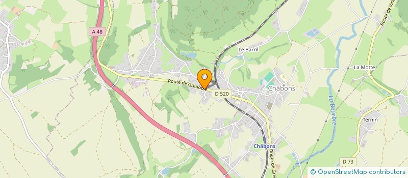 localisation de l'entreprise MONSIEUR STEPHANE COMBET  CHABONS