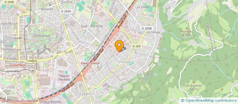 localisation de l'entreprise MONSIEUR STEPHANE COMMEROT  POISAT