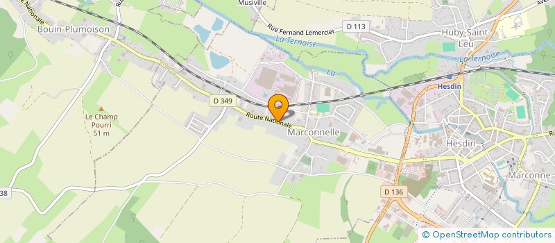 localisation de l'entreprise MONSIEUR STEPHANE COMPIEGNE  BOUIN-PLUMOISON