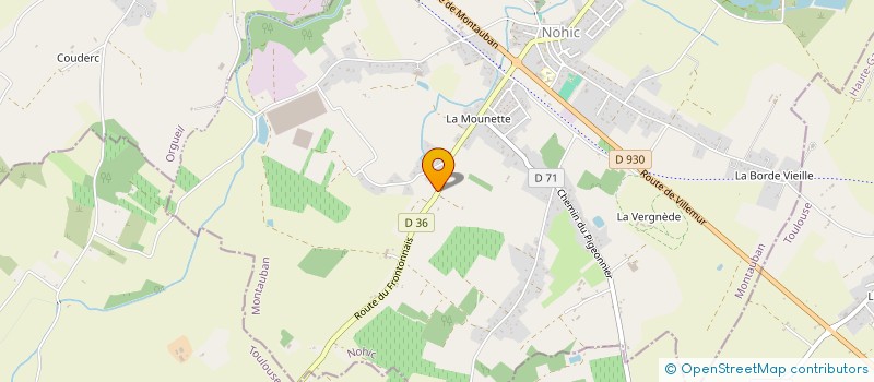 localisation de l'entreprise MONSIEUR STEPHANE CORDEBAR  NOHIC