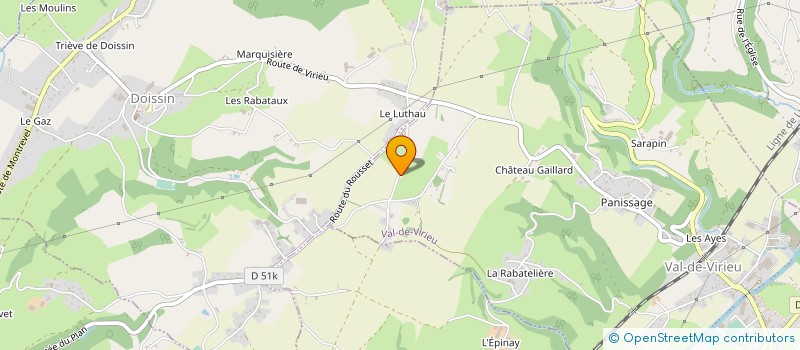 localisation de l'entreprise MONSIEUR STEPHANE CORDIER  VAL-DE-VIRIEU