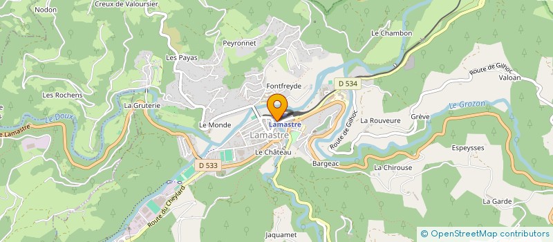localisation de l'entreprise MONSIEUR STEPHANE CORNAILLE à LAMASTRE