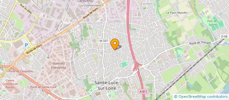 localisation de l'entreprise MONSIEUR STEPHANE CORVEC à SAINTE-LUCE-SUR-LOIRE