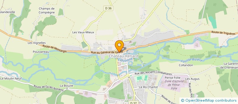 localisation de l'entreprise MONSIEUR STEPHANE COSSET à CHATEAU-RENARD