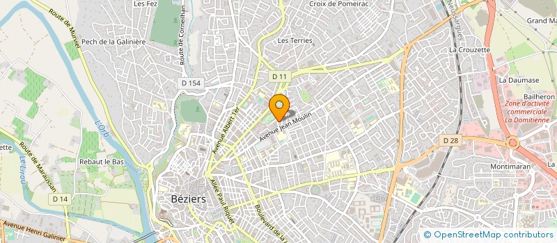localisation de l'entreprise MONSIEUR STEPHANE COSSON à BEZIERS