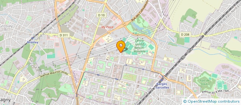 localisation de l'entreprise MONSIEUR STEPHANE COUDERC à SARCELLES