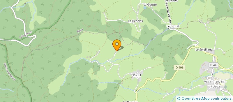 localisation de l'entreprise MONSIEUR STEPHANE COUDERC  VERRIERES-EN-FOREZ