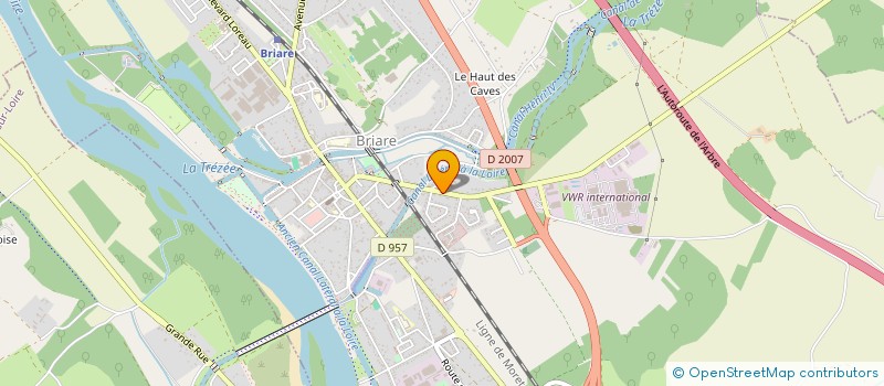 localisation de l'entreprise MONSIEUR STEPHANE COUET  BRIARE