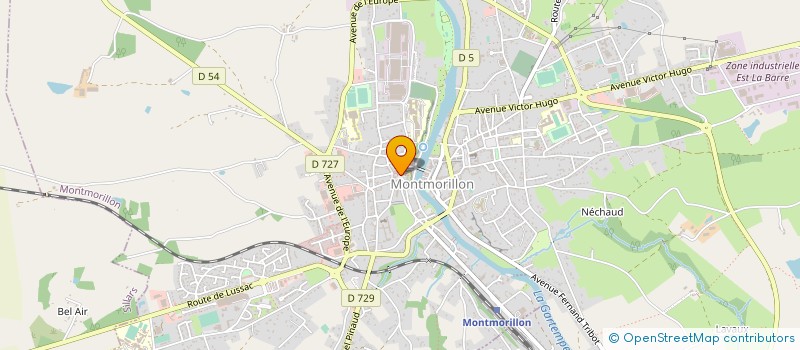 localisation de l'entreprise MONSIEUR STEPHANE COULON à MONTMORILLON