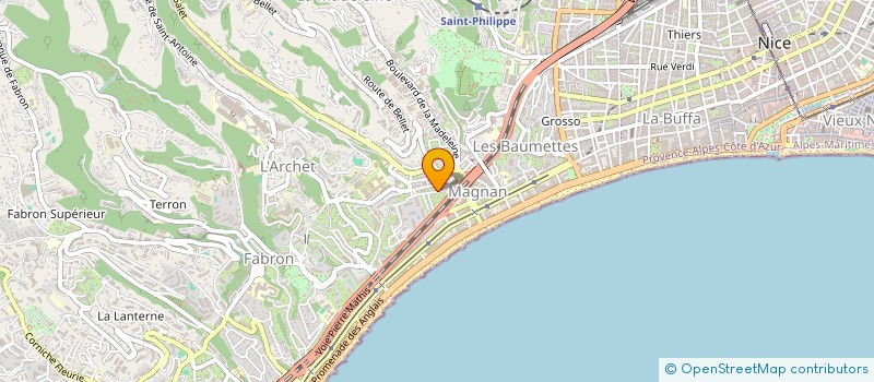 localisation de l'entreprise MONSIEUR STEPHANE COURAUD à NICE